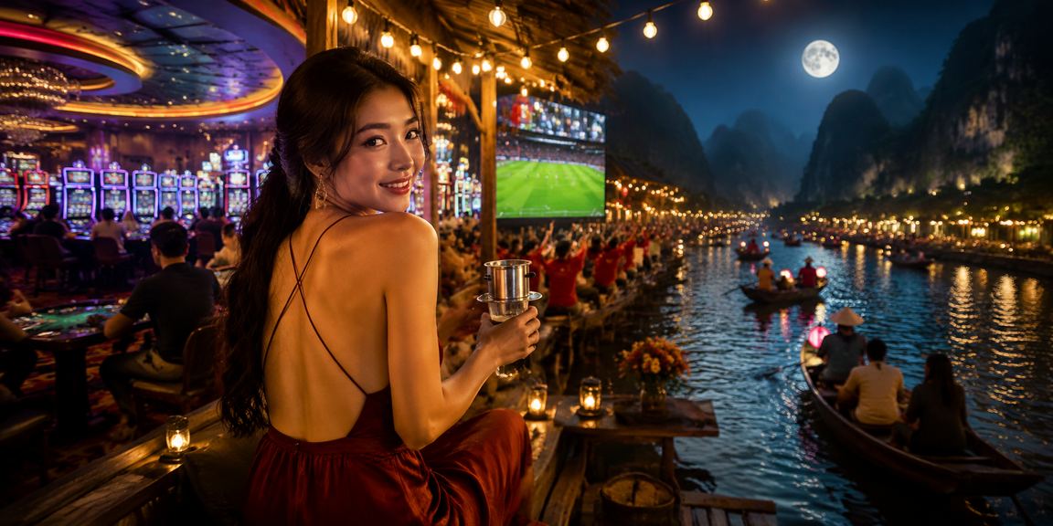 Màn hình hiển thị bảng kèo cá cược thể thao và casino trực tuyến tại Việt Nam